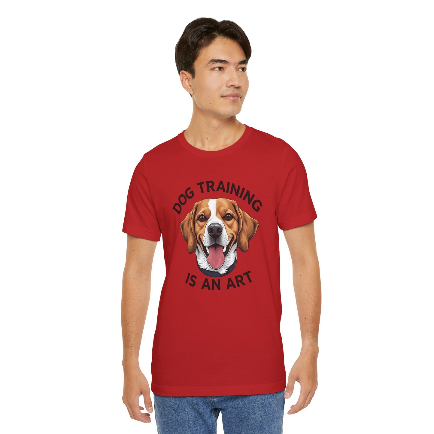 Dog Training is An Art Tee - Unisex Jersey Short Sleeve, Gift for Dog Lovers, Training T-Shirt, Dog Owner Apparel, Cute Canine Shirt