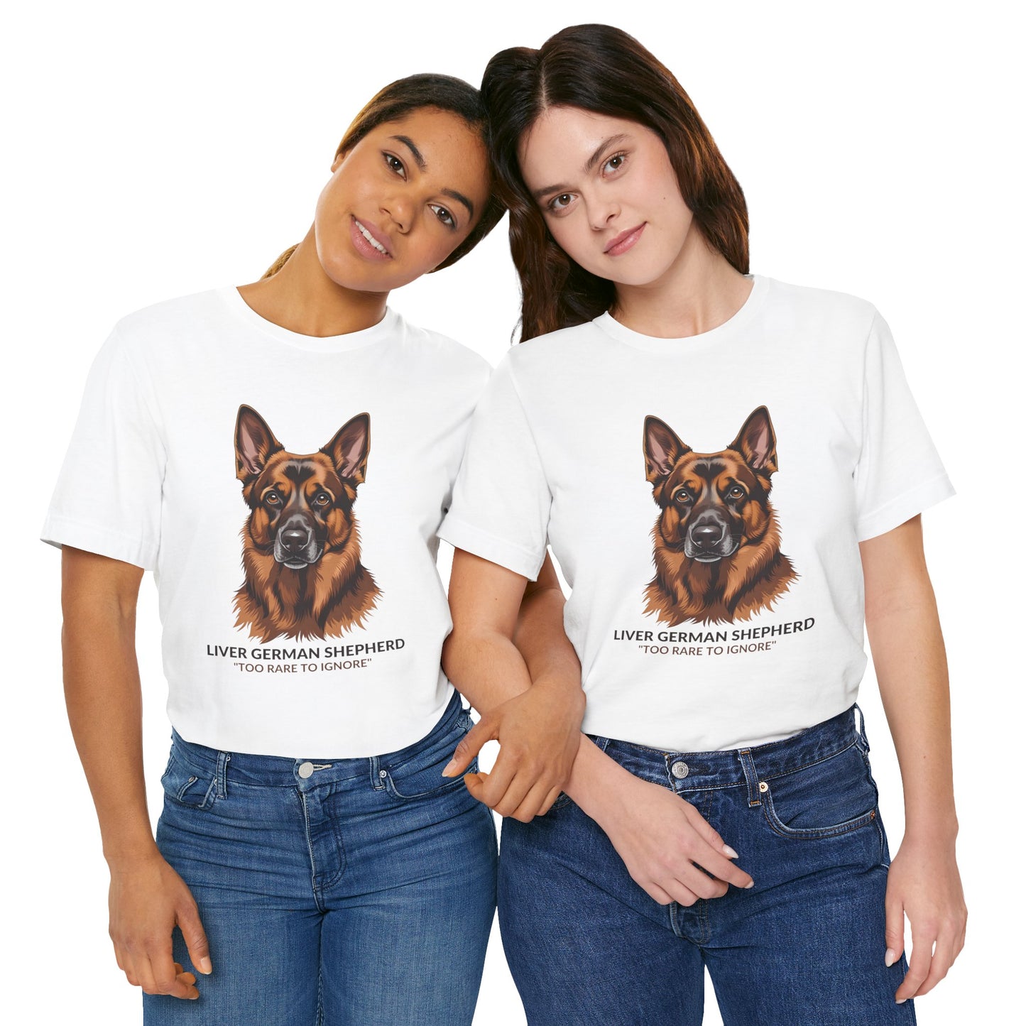 Liver German Shepherd Dog Lover Tee - To Rare To Ignore | Perfect Gift for Pet Owners, Animal Lover Merchandise, Casual Wear, Unique Dog Shirt