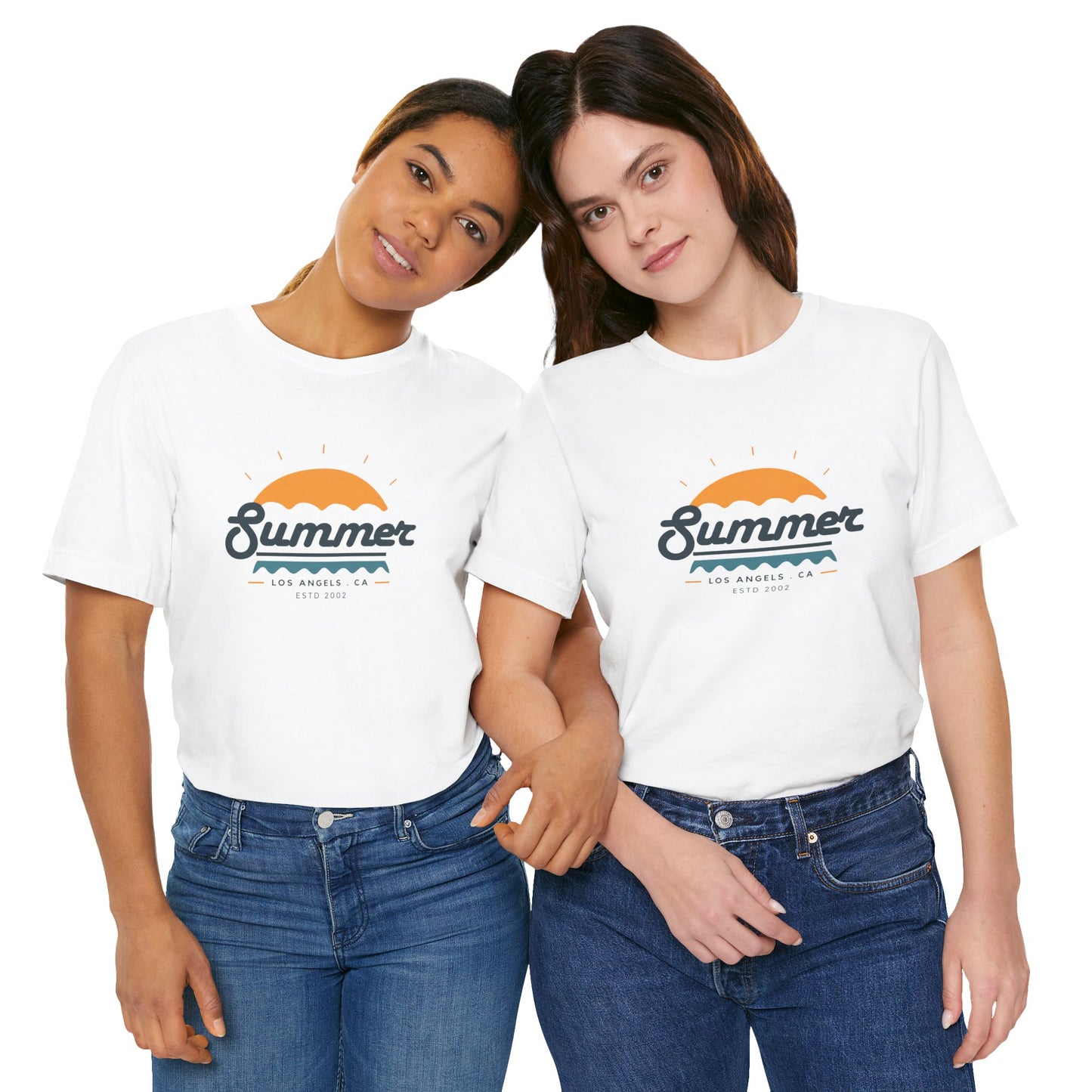 Summer Vibes Unisex Jersey Short Sleeve Tee, Beach Shirt, Casual Summer Wear, Gift for Friends, Coastal Adventure Top, LA Style Tee