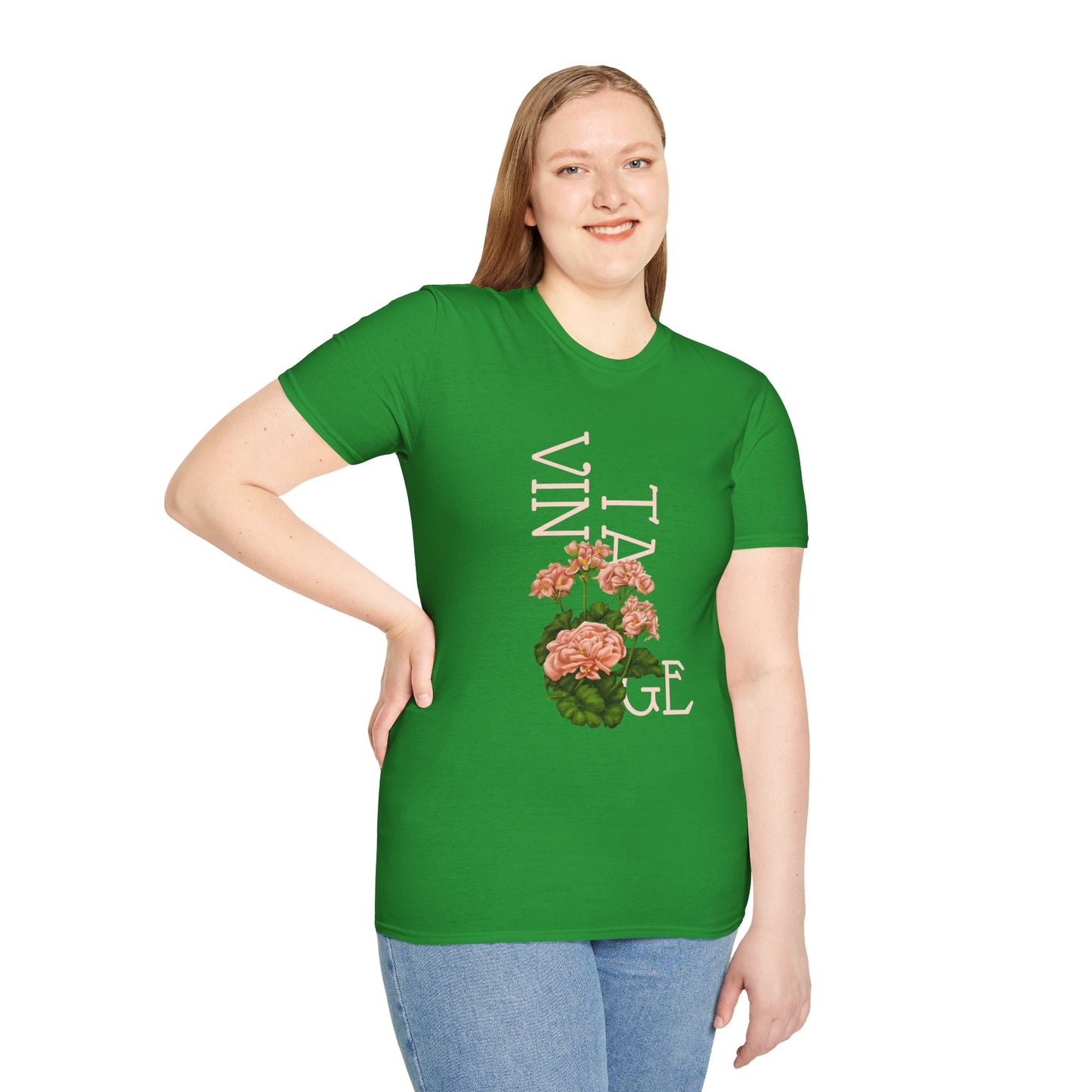 Vintage Floral Graphic Tee, Retro Flower Shirt, Unisex Casual T-Shirt, Gift for Plant Lovers, Summer Fashion