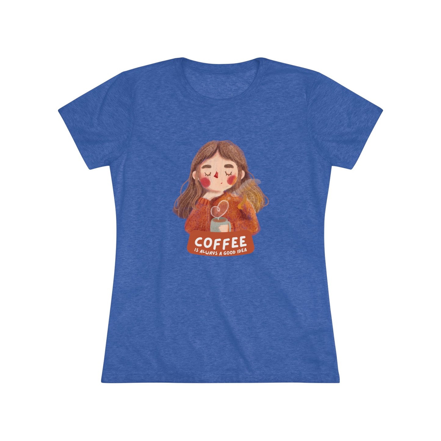 Coffee Lover Women's Triblend Tee, Cozy Coffee T-Shirt, Cute Graphic Tee, Casual Wear, Gift for Coffee Enthusiasts, Birthday Gift