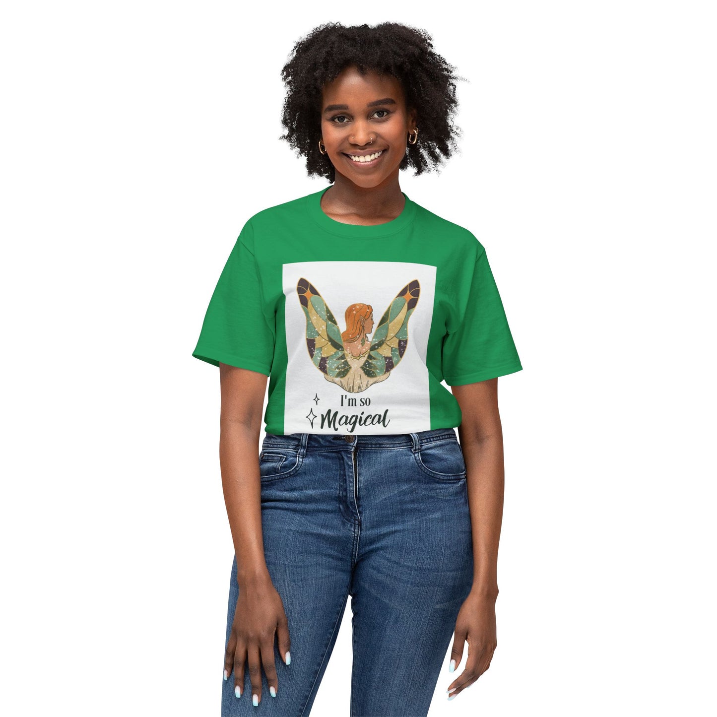Woman Butterfly - I Am So Magical Unisex T-Shirt, Gift for Her, Cute Graphic Tee, Summer Fashion, Quote Shirt, Positive Vibes