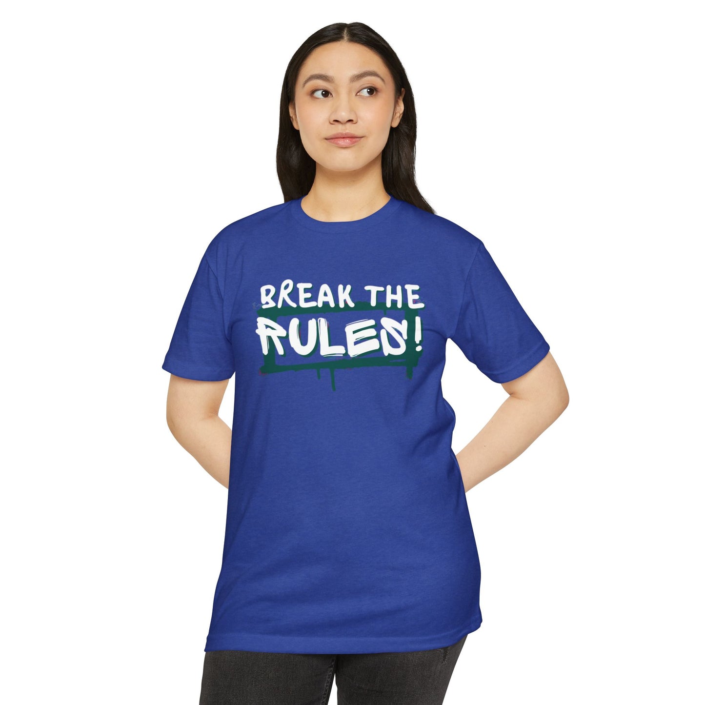Break the Rules Graphic Tee, Unisex T-Shirt for Trendsetters, Casual Everyday Wear, Gift for Teens, Fun Statement Shirt