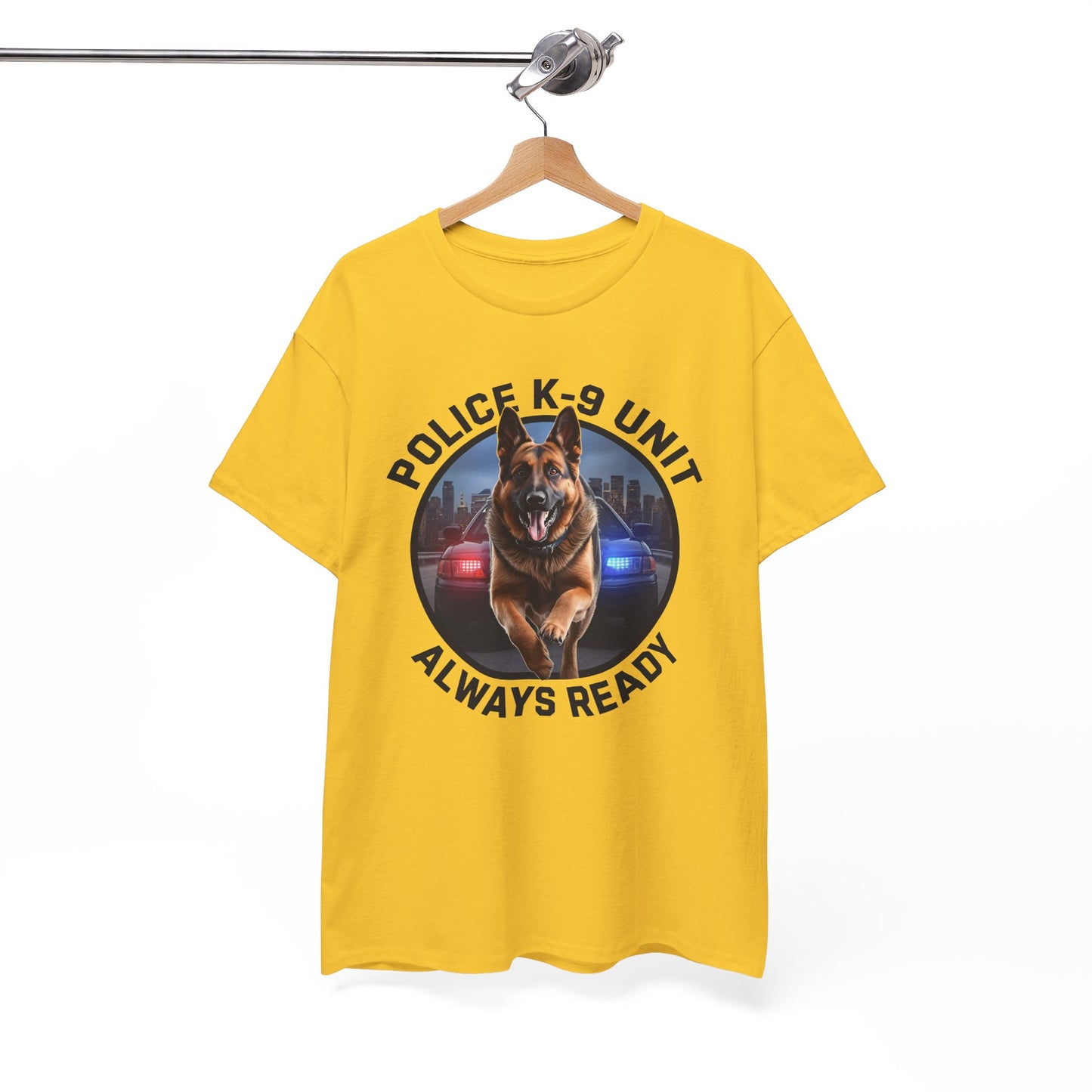 Police K-9 Unit Tee, Always Ready Graphic Tee, Dog Lover Gift, Police Support Shirt, Police Dog Merchandise