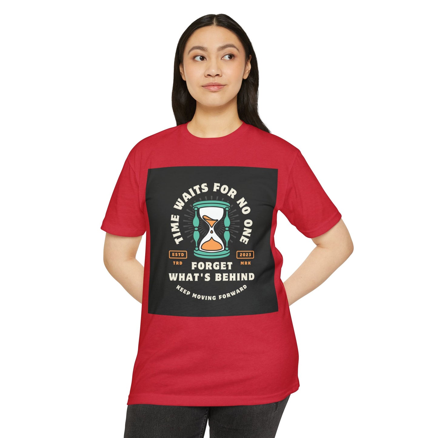 Inspirational Unisex T-Shirt: 'Time Waits for No One' - Motivational Tee, Casual Everyday Wear, Gift for Friends, Positive Message