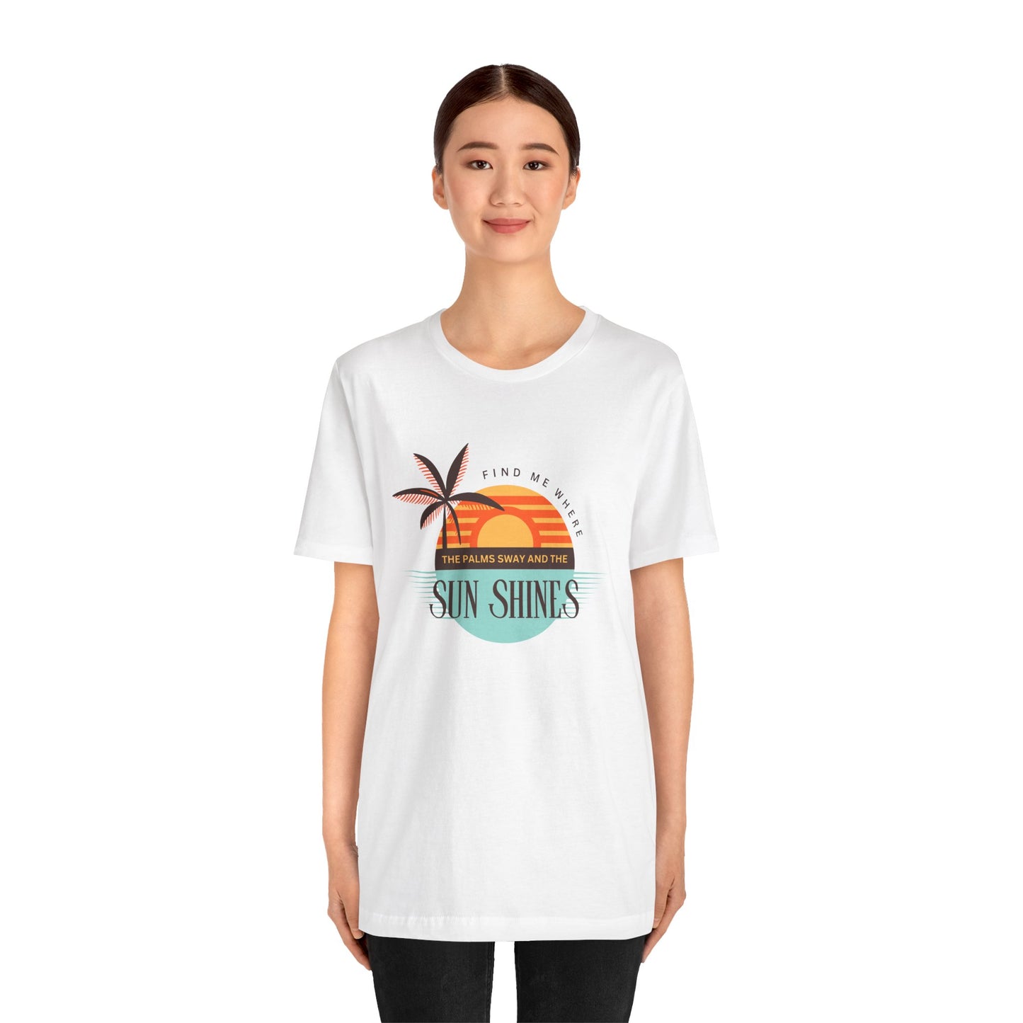 Tropical Vibes Tee - Relaxing Beach Sunset Design for Travelers and Summer Lovers, Perfect Gift for Vacations, Beach Days, and Casual Style