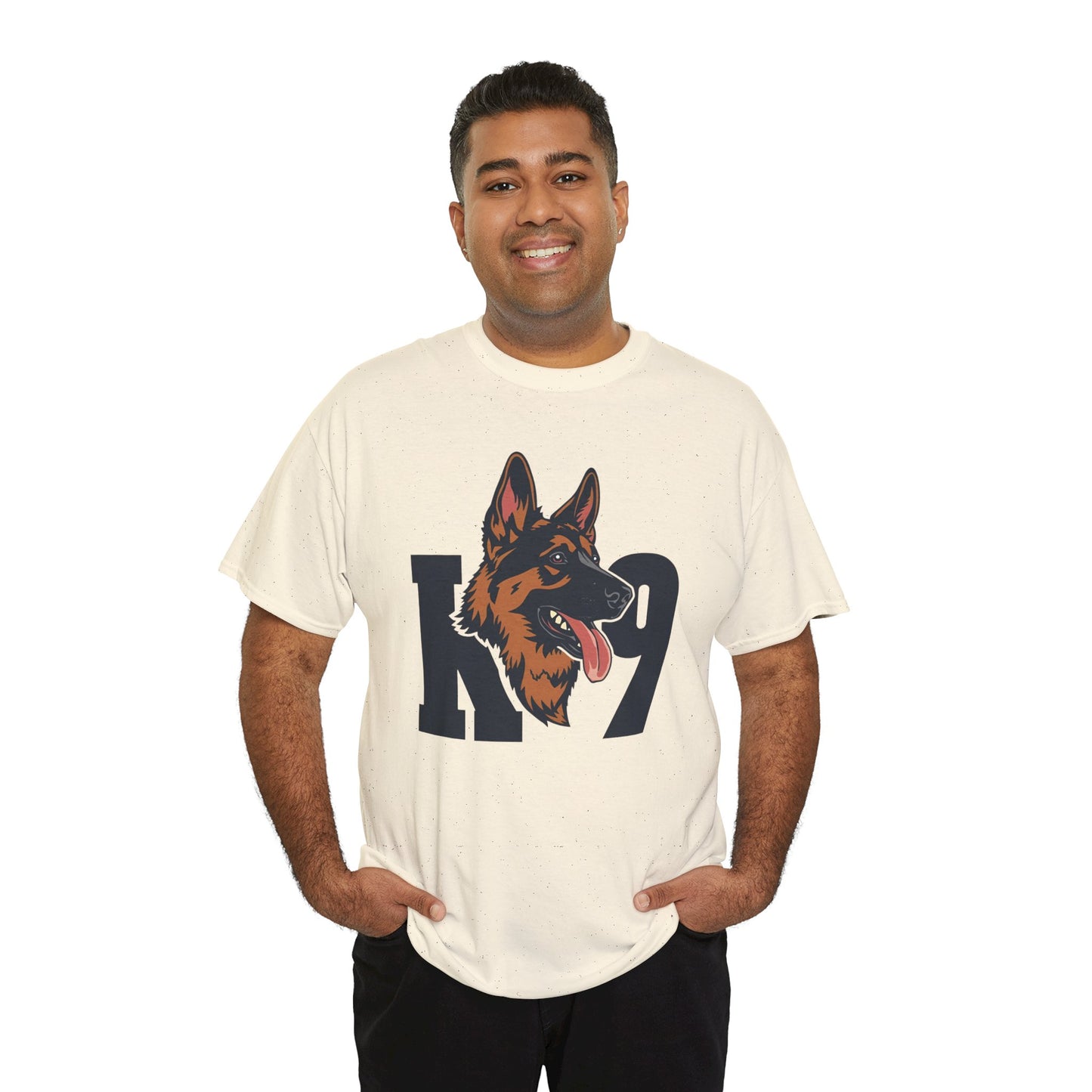 German Shepherd K9 Lover Unisex Heavy Cotton Tee | Dog Owner Gift, Dog Lover Apparel