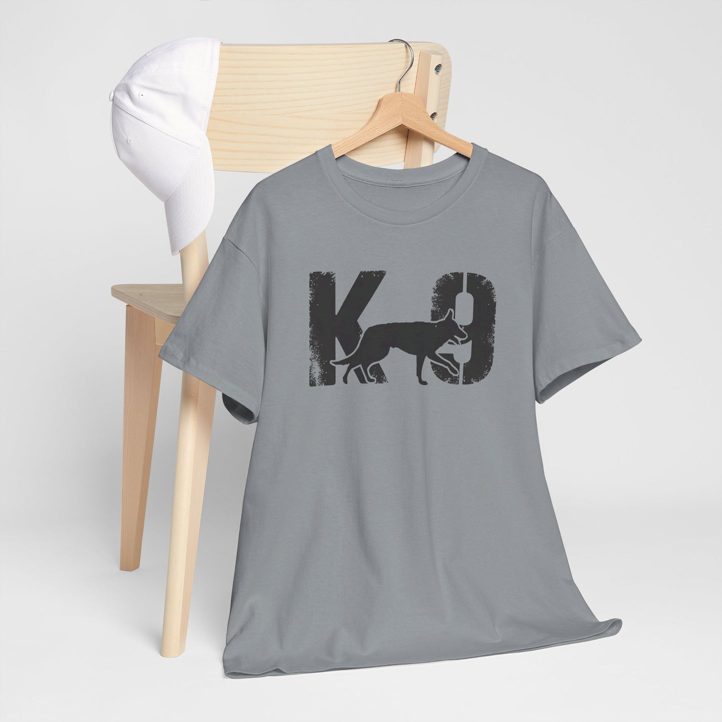 K-9 Dog Lover's Unisex Heavy Cotton Tee | T-Shirt for K-9 Handler | Dog Between K and 9 Design