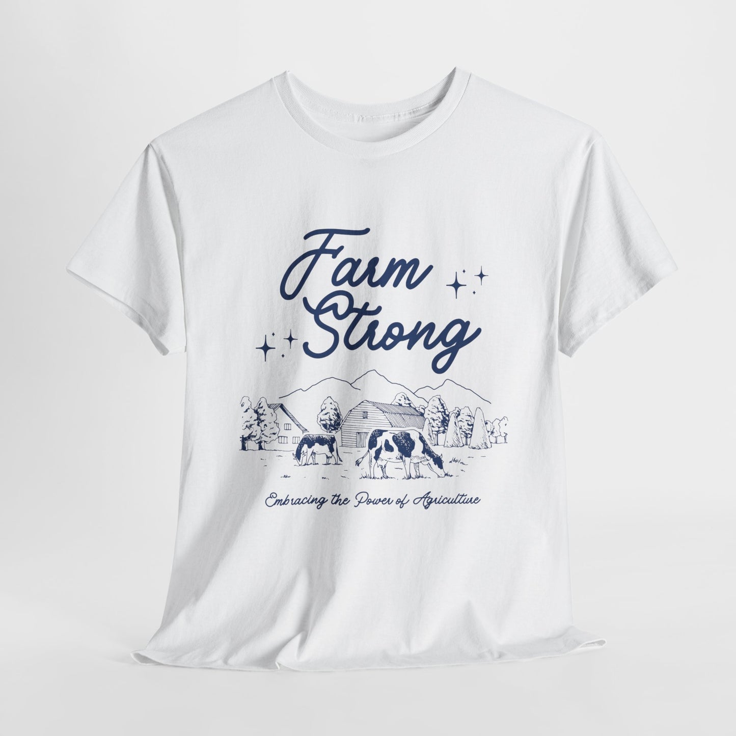 Farm Strong Unisex Cotton Tee - Embracing the Power of Agriculture, Motivational Shirt, Inspirational Tee