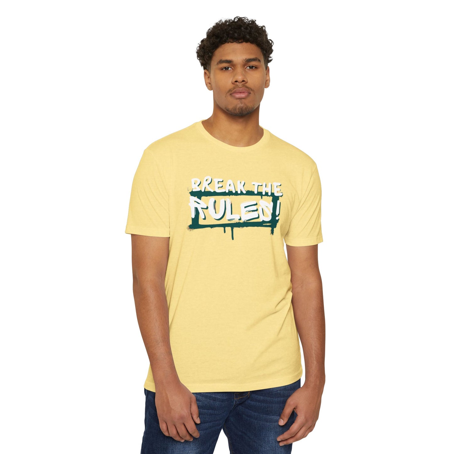 Break the Rules Graphic Tee, Unisex T-Shirt for Trendsetters, Casual Everyday Wear, Gift for Teens, Fun Statement Shirt
