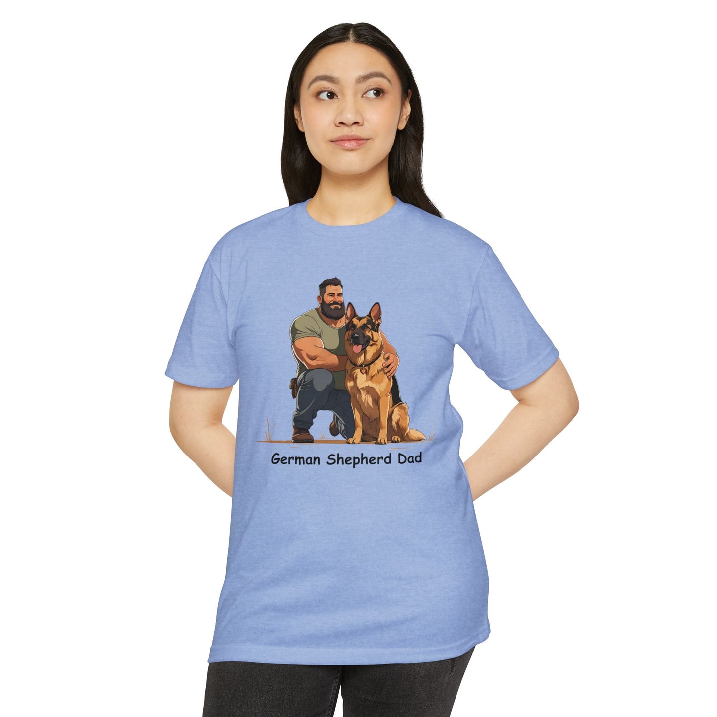 German Shepherd Dad Unisex T-Shirt, Dog Lover Shirt, Pet Owner Gift, Father's Day Tee, Animal Rescue Support