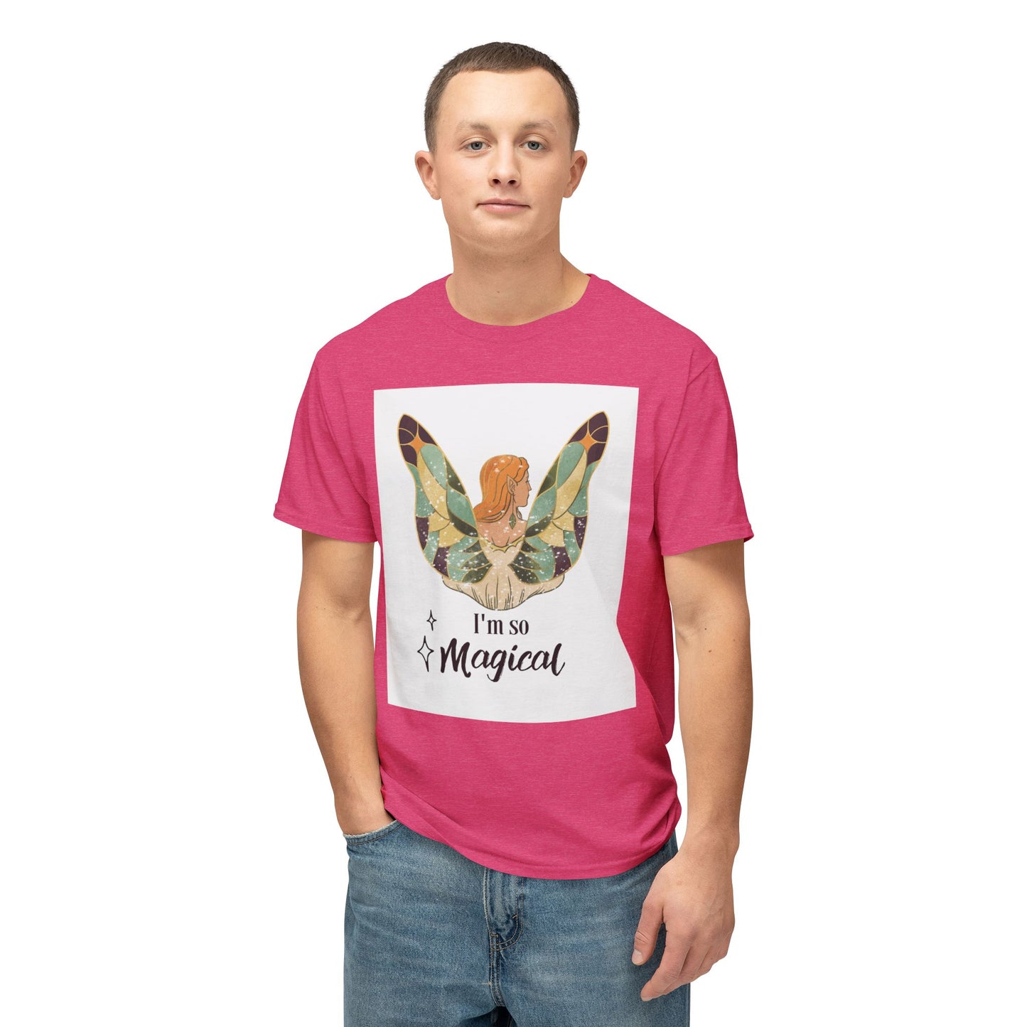 Woman Butterfly - I Am So Magical Unisex T-Shirt, Gift for Her, Cute Graphic Tee, Summer Fashion, Quote Shirt, Positive Vibes