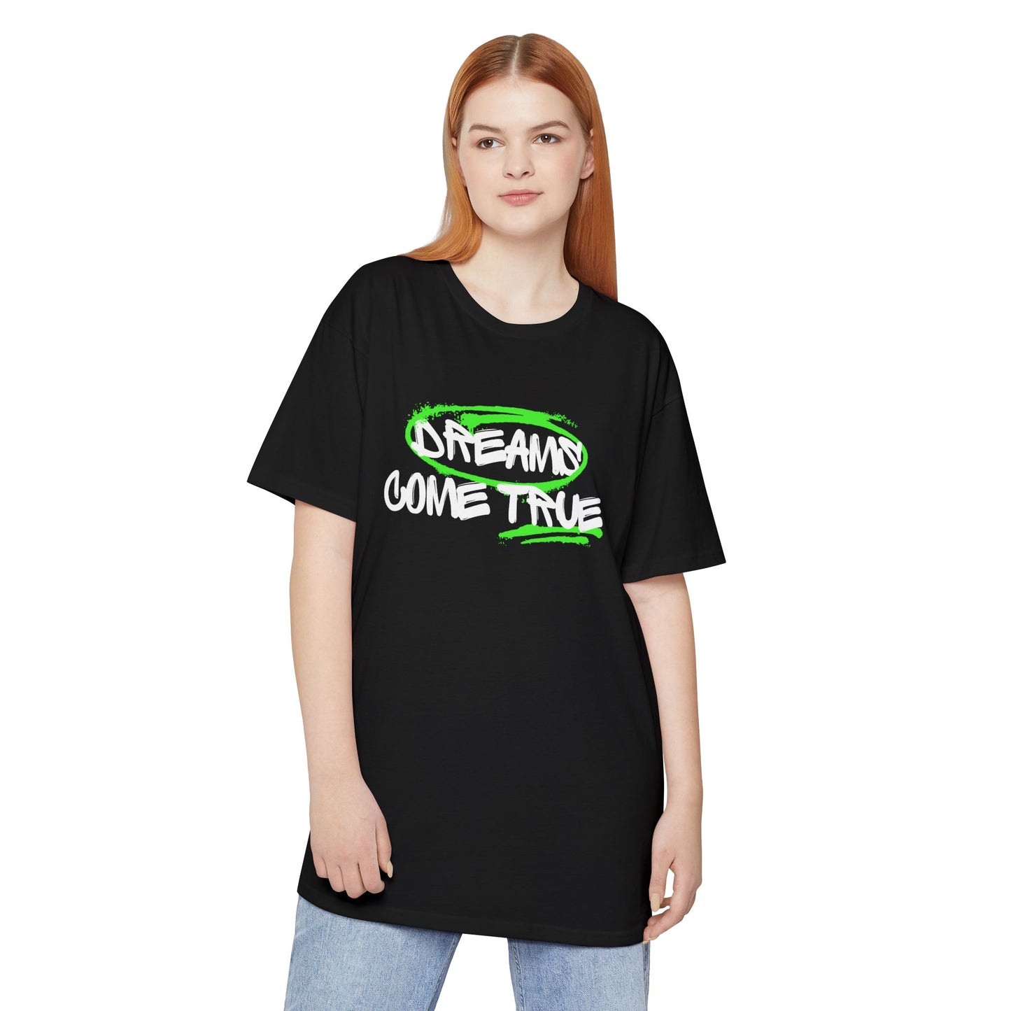 Dreams Come True Unisex Long Body Urban Tee - Relaxed Fit Graphic Tee for Casual Wear, Streetwear, Gift for Dreamers, Motivational