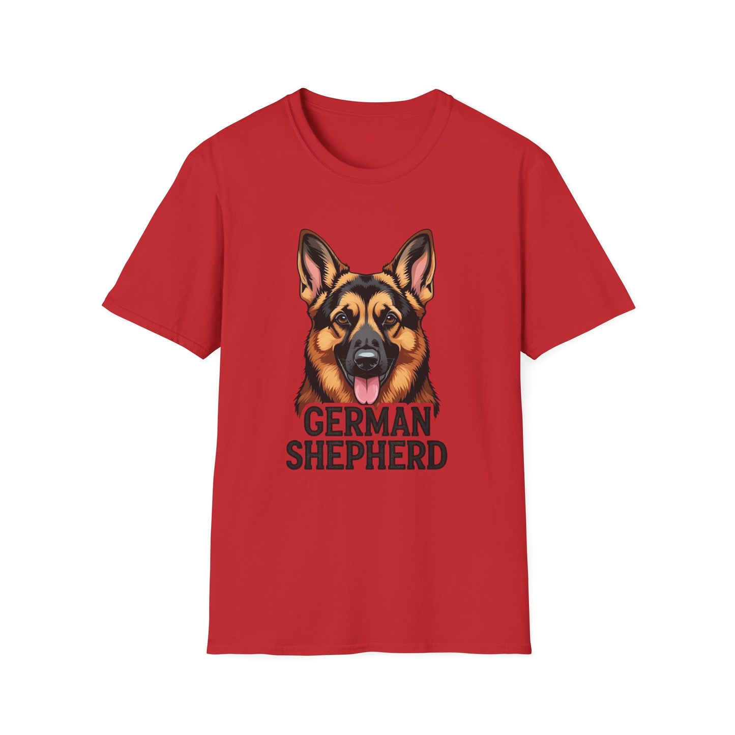 German Shepherd Unisex T-Shirt, Dog Lover Gift, Pet Parent Apparel, Cute Animal Shirt, Birthday Gift Idea, Casual Wear