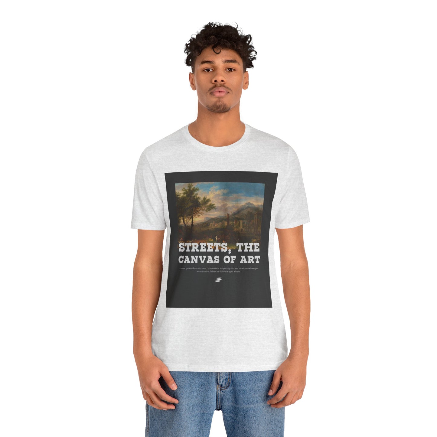 Artistic Graphic Tee - Streets, the Canvas of Art | Unisex Short Sleeve Shirt, Gift for Artists, Art Lovers, Casual Wear, Unique Gifts
