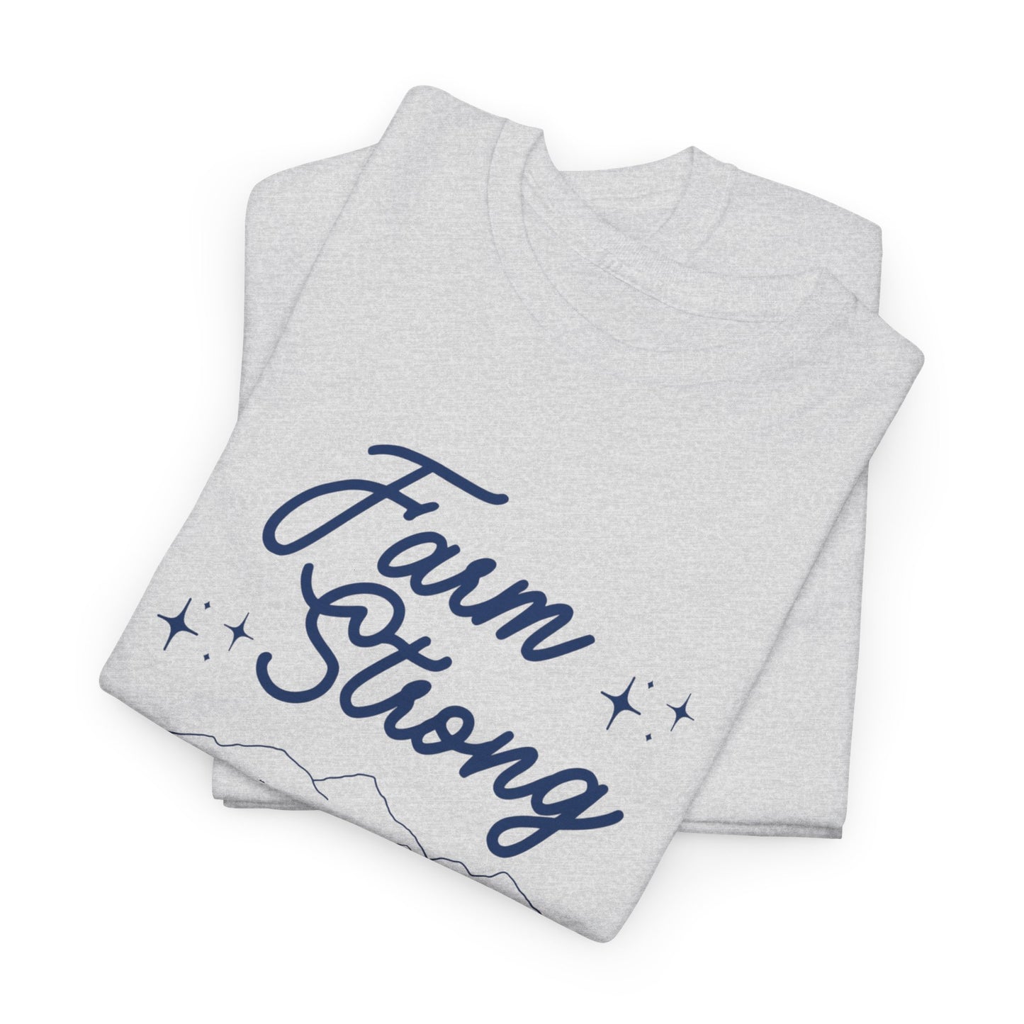 Farm Strong Unisex Cotton Tee - Embracing the Power of Agriculture, Motivational Shirt, Inspirational Tee