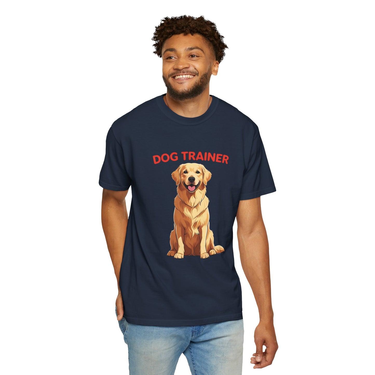 Dog Trainer Unisex Garment-Dyed T-Shirt | Perfect Gift for Dog Lovers, Pet Owners, Trainers, Birthdays, and Everyday Use