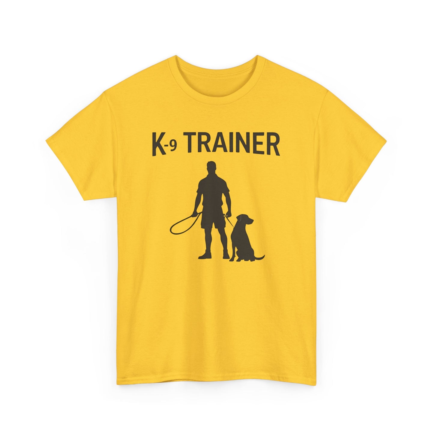 K-9 Trainer Heavy Cotton T-Shirt, Dog Owner Gift, Police Dog Shirt, Animal Enthusiast Apparel, Casual Style Tee