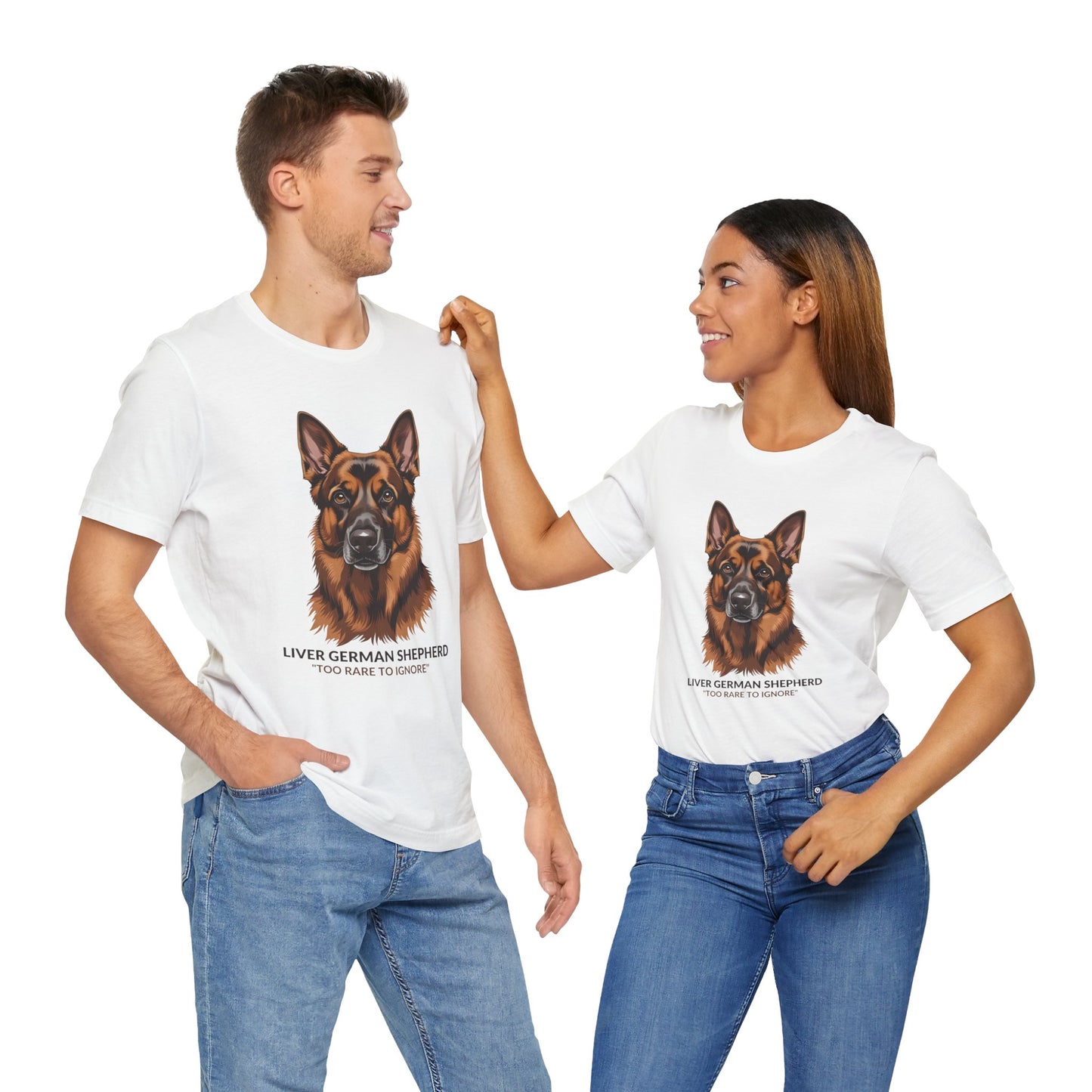 Liver German Shepherd Dog Lover Tee - To Rare To Ignore | Perfect Gift for Pet Owners, Animal Lover Merchandise, Casual Wear, Unique Dog Shirt