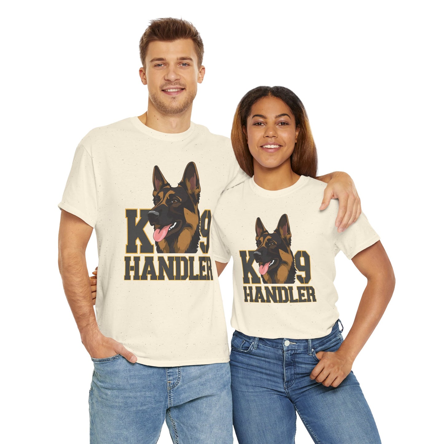 German Shepherd K9 Handler Tee, Perfect for Dog Lovers, Gift for Pet Owners, Unisex Cotton T-Shirt