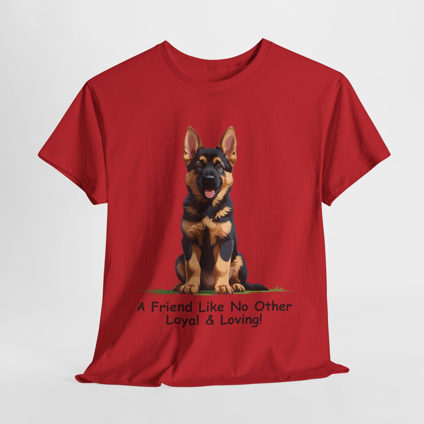 Adorable German Shepherd Puppy Lover Tee: A Friend Like No Other, Dog Owner Gift, Dog Mom Shirt, Gifts for Animal Lovers, Unisex Cotton T-shirt