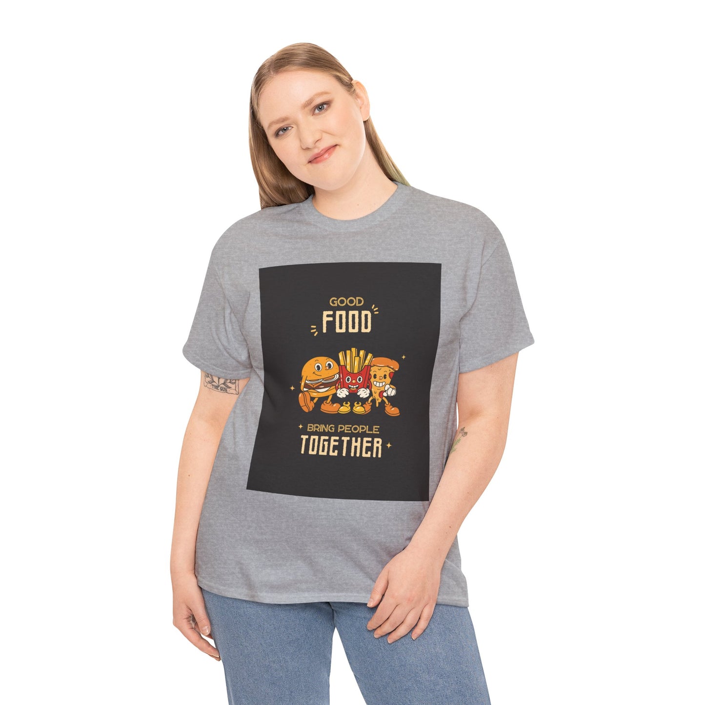 Good Food Unisex Tee | Fun Foodie Shirt, Gift for Food Lovers, Casual Wear, Kitchen Humor, BBQ Party