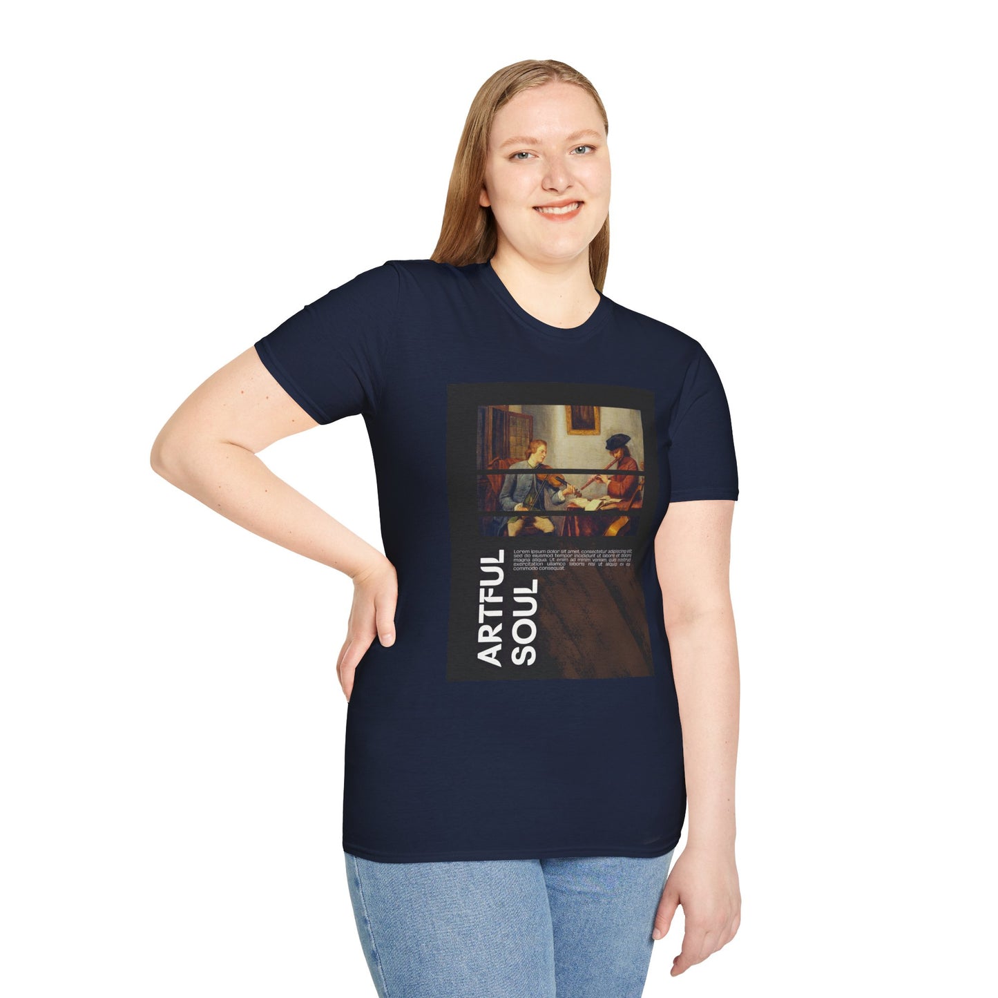 Artful Soul Unisex Softstyle T-Shirt, Artistic Tee, Gift for Art Lovers, Casual Wear, Creative Fashion, Art Enthusiast Shirt