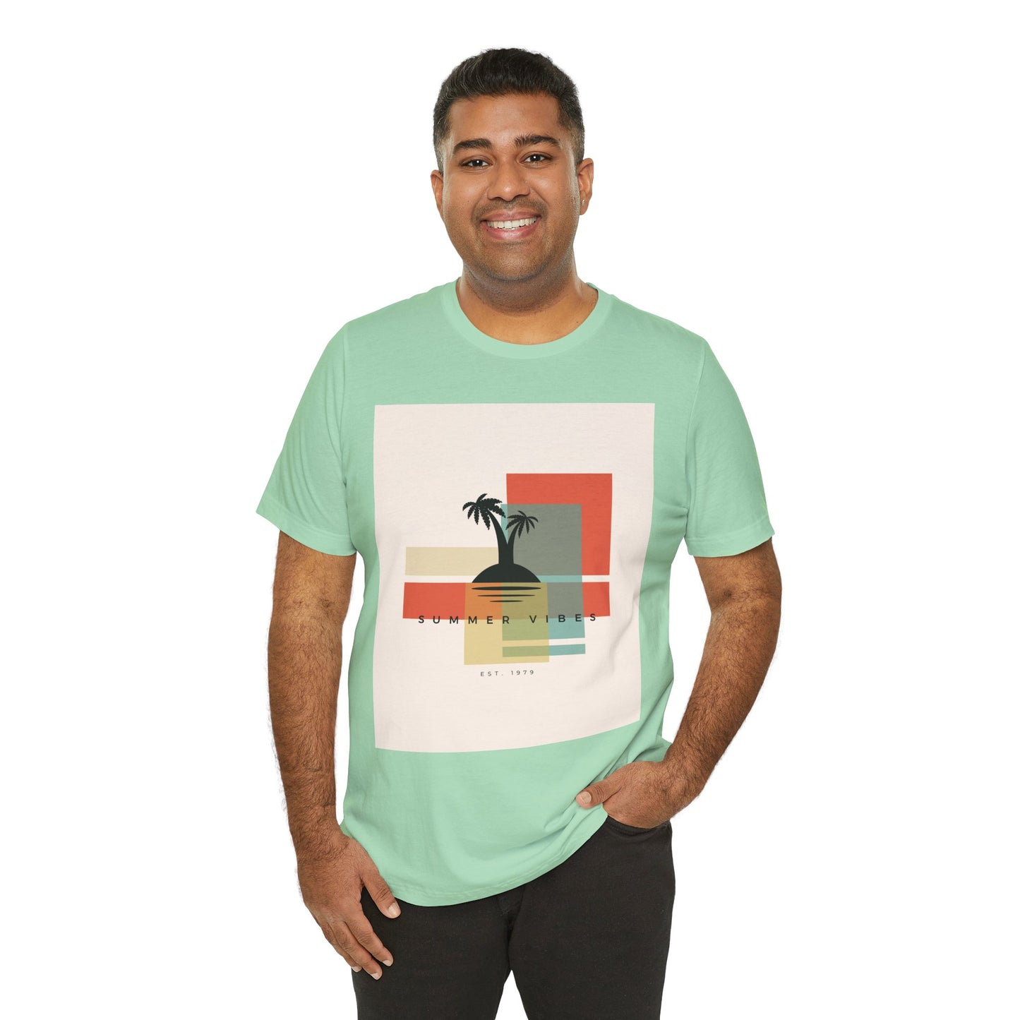 Tropical Sunset Tee, Summer Vibes Shirt, Vacation Outfit, Unisex Graphic Tee, Gift for Beach Lovers, Casual Wear