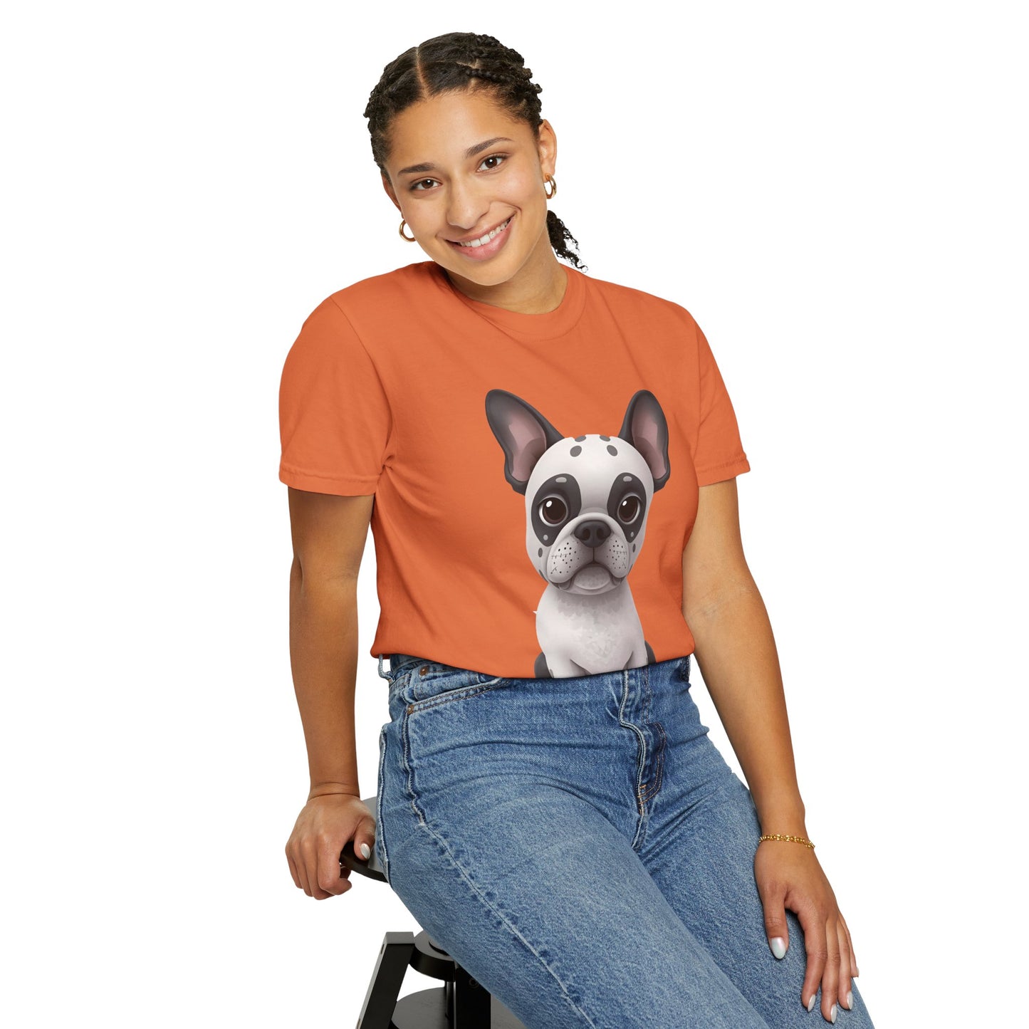 Cute 3D Design French Bulldog Unisex T-shirt, Animal Lover Gift