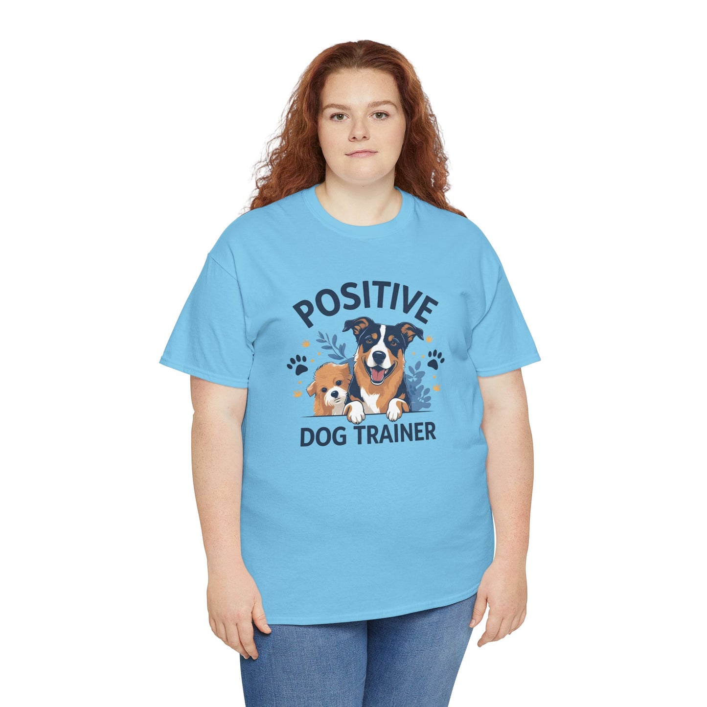 Positive Dog Trainer Tee, Dog Lover Gift, Unisex Cotton T-Shirt, Pet Training Apparel, Animal Care, Casual Dog Shirt