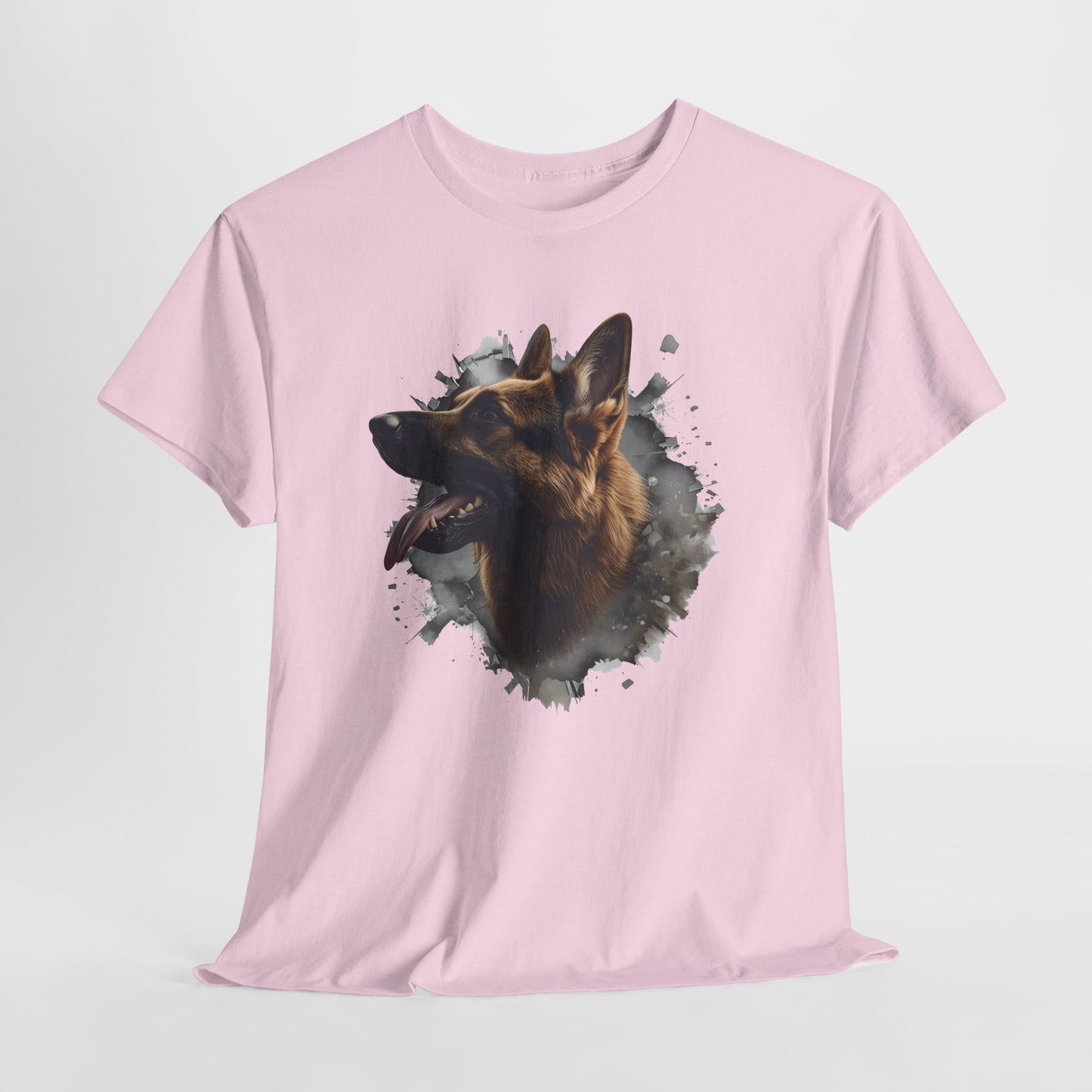 German Shepherd Lover Tee With 3D Design, Unisex Cotton Shirt, Dog T-Shirt, Pet Lovers Gift, Animal Enthusiast Apparel