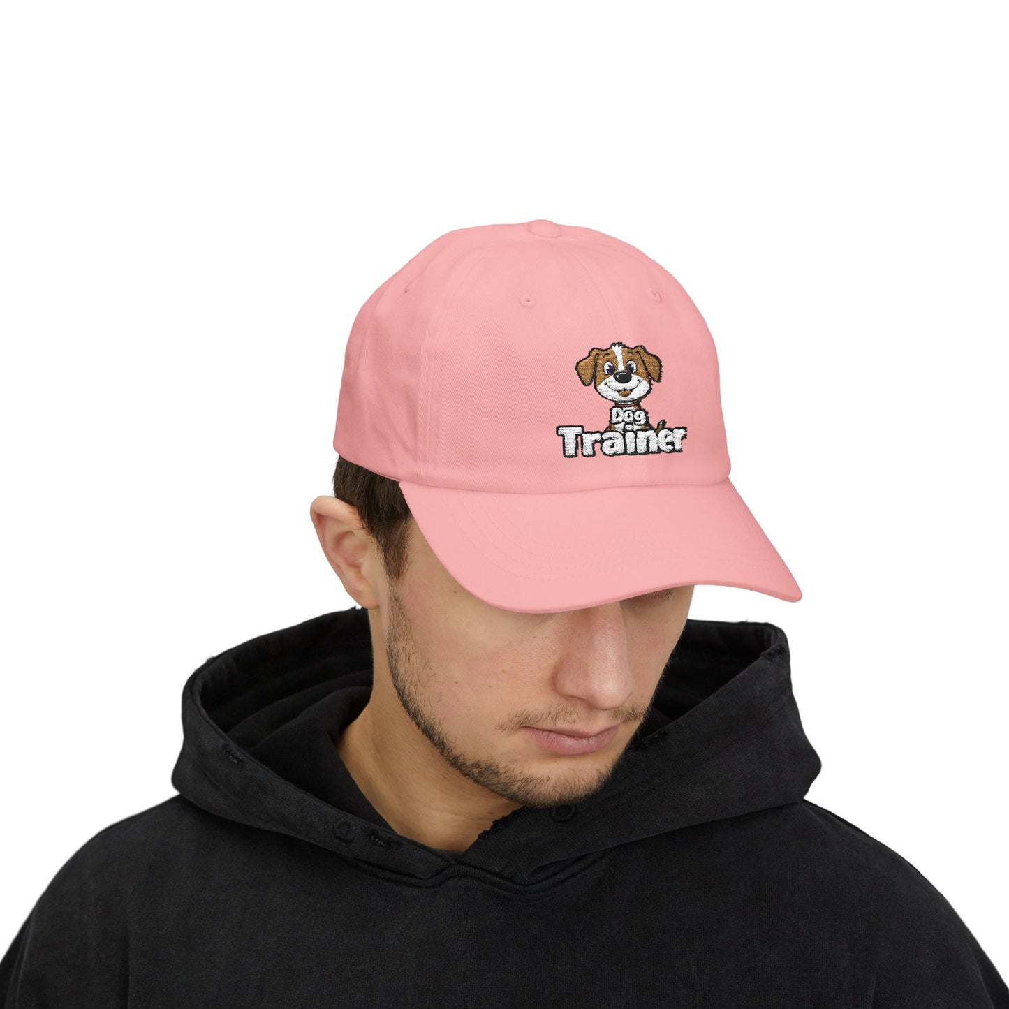 Embroidered Dog Trainer Classic Dad Cap Featuring a Cute Funny Dog | Dog-themed Accessories
