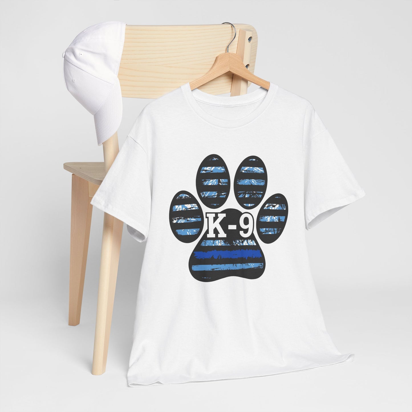 K-9 Paw Print Tee – Unisex Cotton Tee for Dog Lovers, Pet Owners, Animal Rescue Supporters