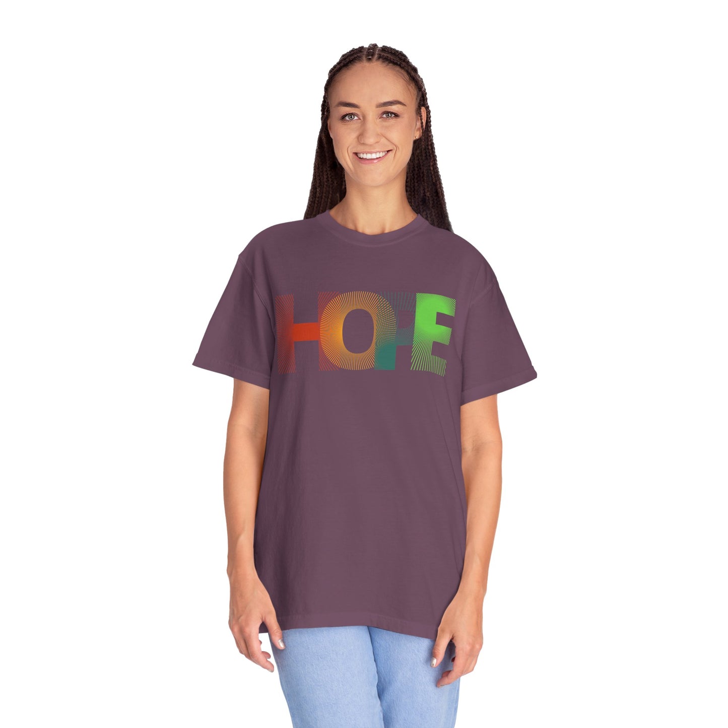 Hope Graphic Unisex T-Shirt - Colorful Inspirational Tee, Gift for Hope Enthusiasts, Casual Wear, Positive Vibes, Eco-Friendly Apparel