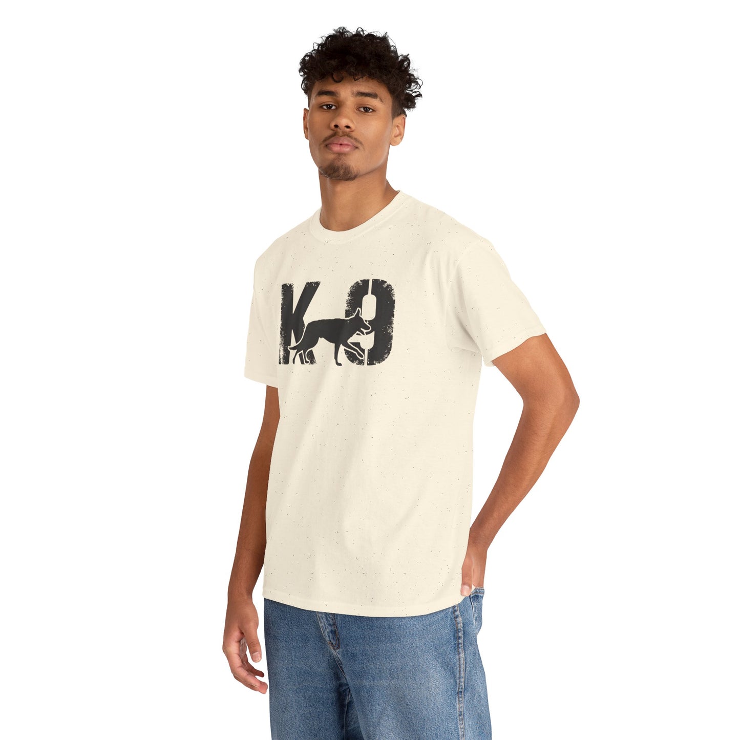 K-9 Dog Lover's Unisex Heavy Cotton Tee | T-Shirt for K-9 Handler | Dog Between K and 9 Design
