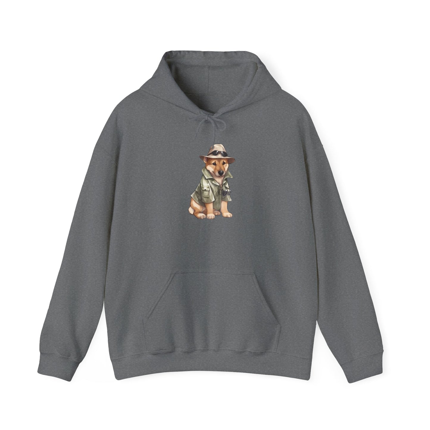 Cute Dog Explorer Hoodie - Unisex Heavy Blend™ Sweatshirt