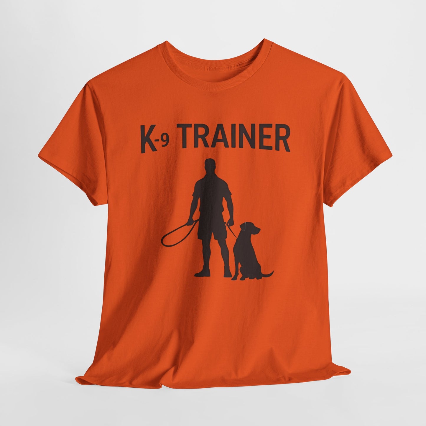 K-9 Trainer Heavy Cotton T-Shirt, Dog Owner Gift, Police Dog Shirt, Animal Enthusiast Apparel, Casual Style Tee