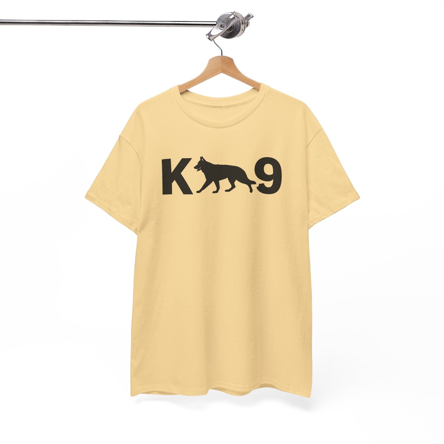 Black German Shepherd K9 Unisex Heavy Cotton Tee - Perfect for Dog Lovers, Pet Owners