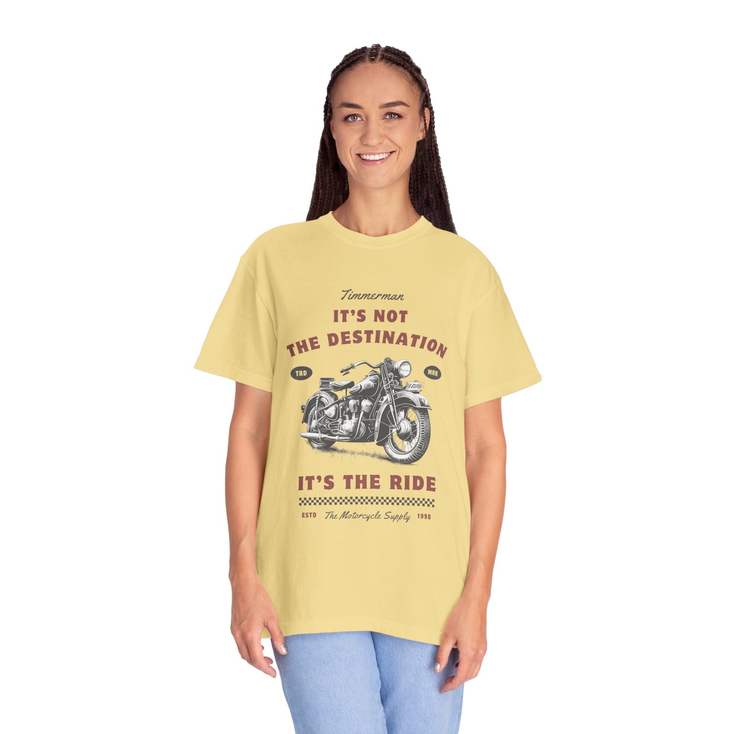 Vintage Motorcycle Ride T-Shirt - It's Not The Destination It's The Ride, Gift for Bikers, Adventure Clothing, Road Trip Outfit