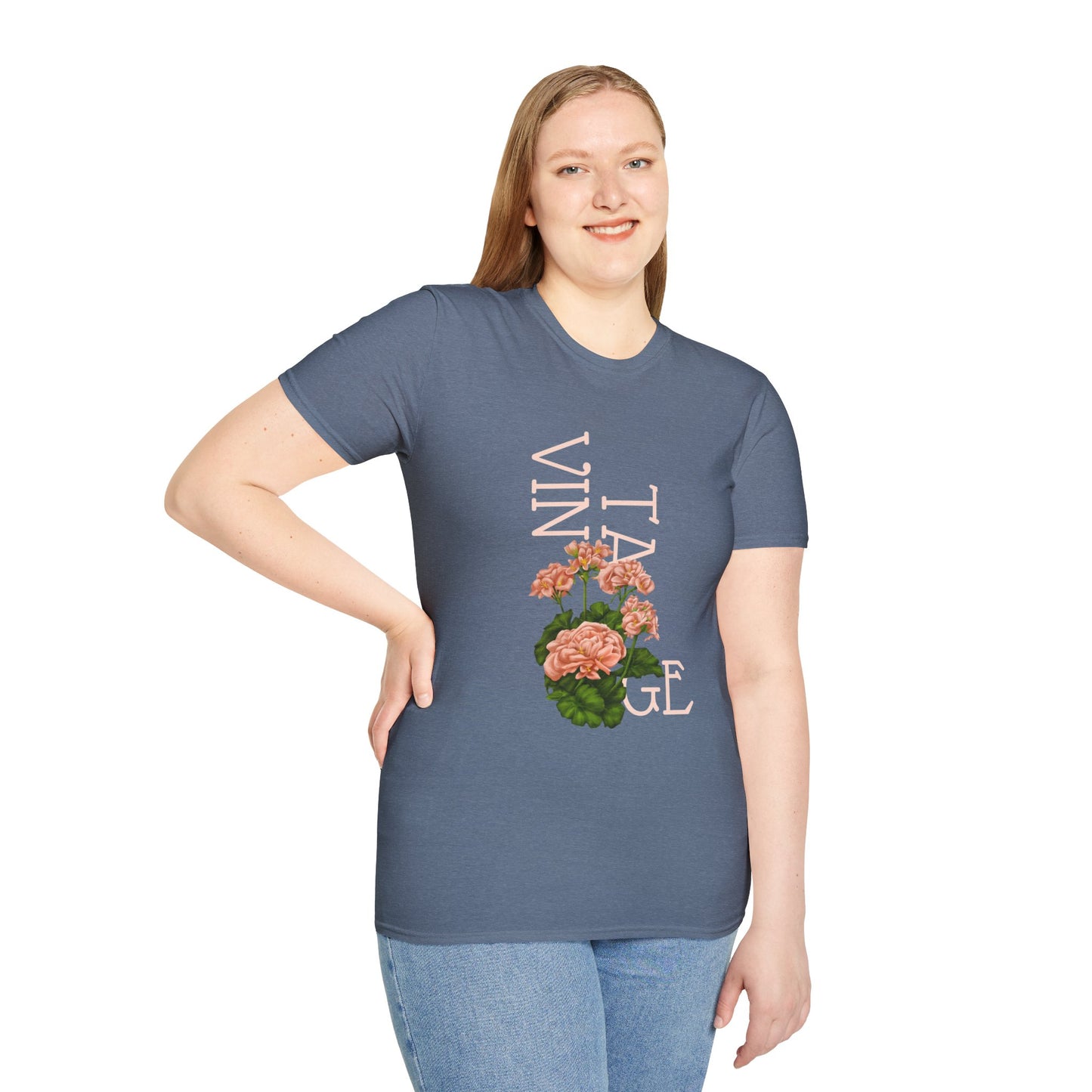 Vintage Floral Graphic Tee, Retro Flower Shirt, Unisex Casual T-Shirt, Gift for Plant Lovers, Summer Fashion