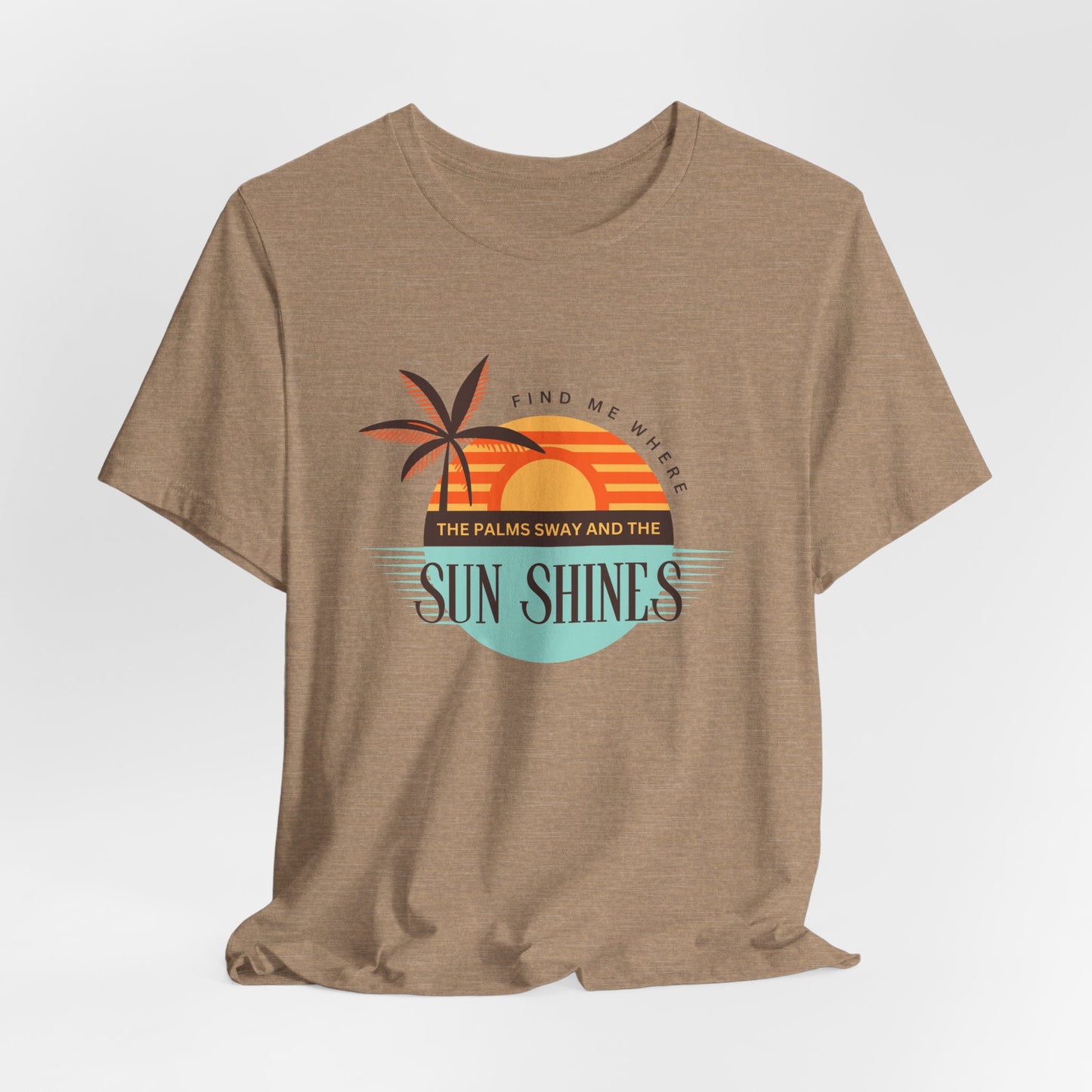 Tropical Vibes Tee - Relaxing Beach Sunset Design for Travelers and Summer Lovers, Perfect Gift for Vacations, Beach Days, and Casual Style
