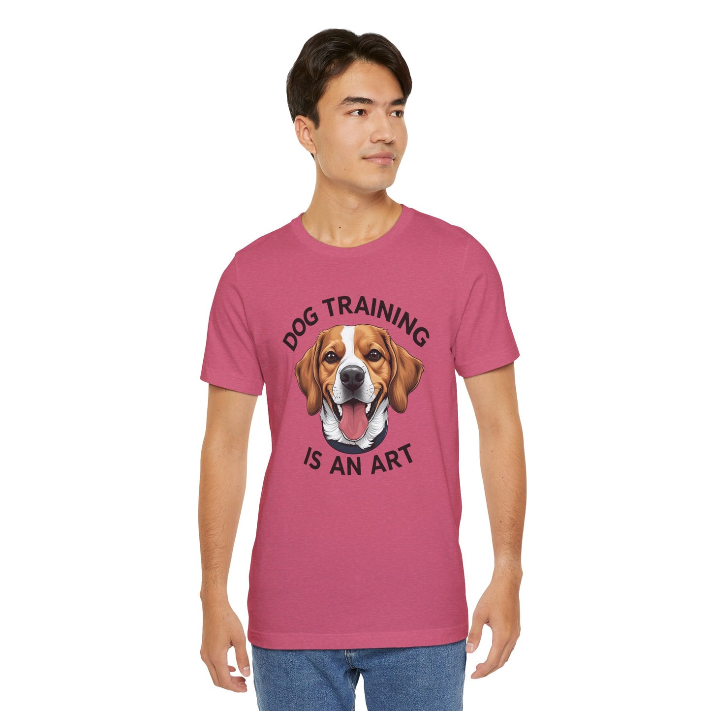 Dog Training is An Art Tee - Unisex Jersey Short Sleeve, Gift for Dog Lovers, Training T-Shirt, Dog Owner Apparel, Cute Canine Shirt