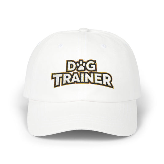 Embroidered Dog Trainer Classic Dad Cap, Adjustable Baseball Cap, Dog Owner Accessory