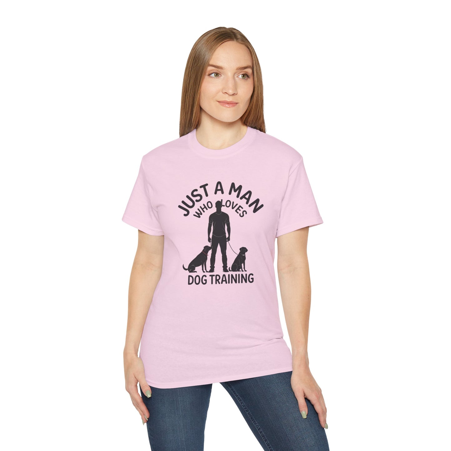 Unisex Dog Training Tee - Just A Man Who Loves Dog Training, Dog Lover Gift, Dog Owner Shirt, Casual Wear