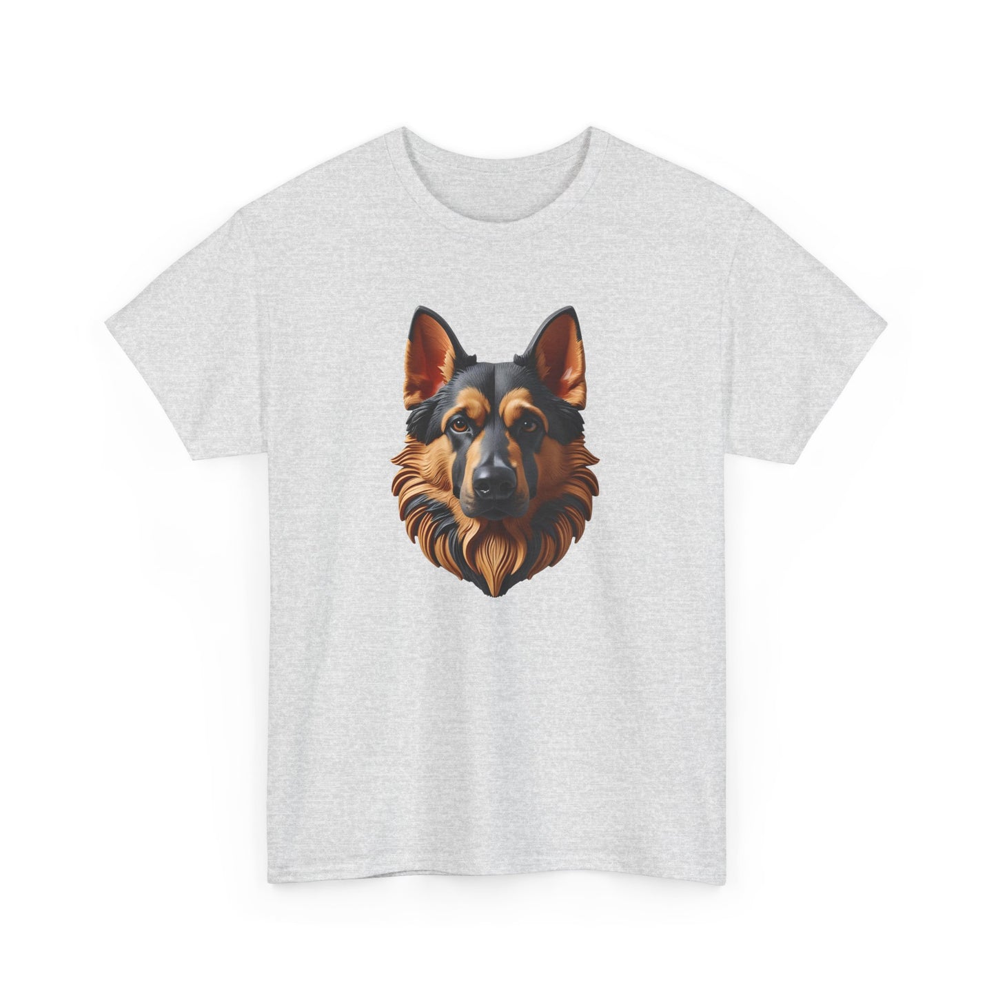 German Shepherd Lover Tee With 3D Design, Unisex Cotton Shirt, Dog T-Shirt, Pet Lovers Gift, Animal Enthusiast Apparel