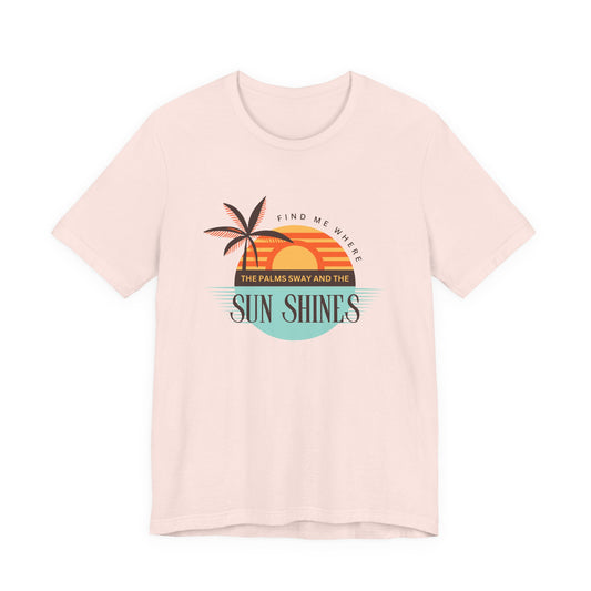 Tropical Vibes Tee - Relaxing Beach Sunset Design for Travelers and Summer Lovers, Perfect Gift for Vacations, Beach Days, and Casual Style
