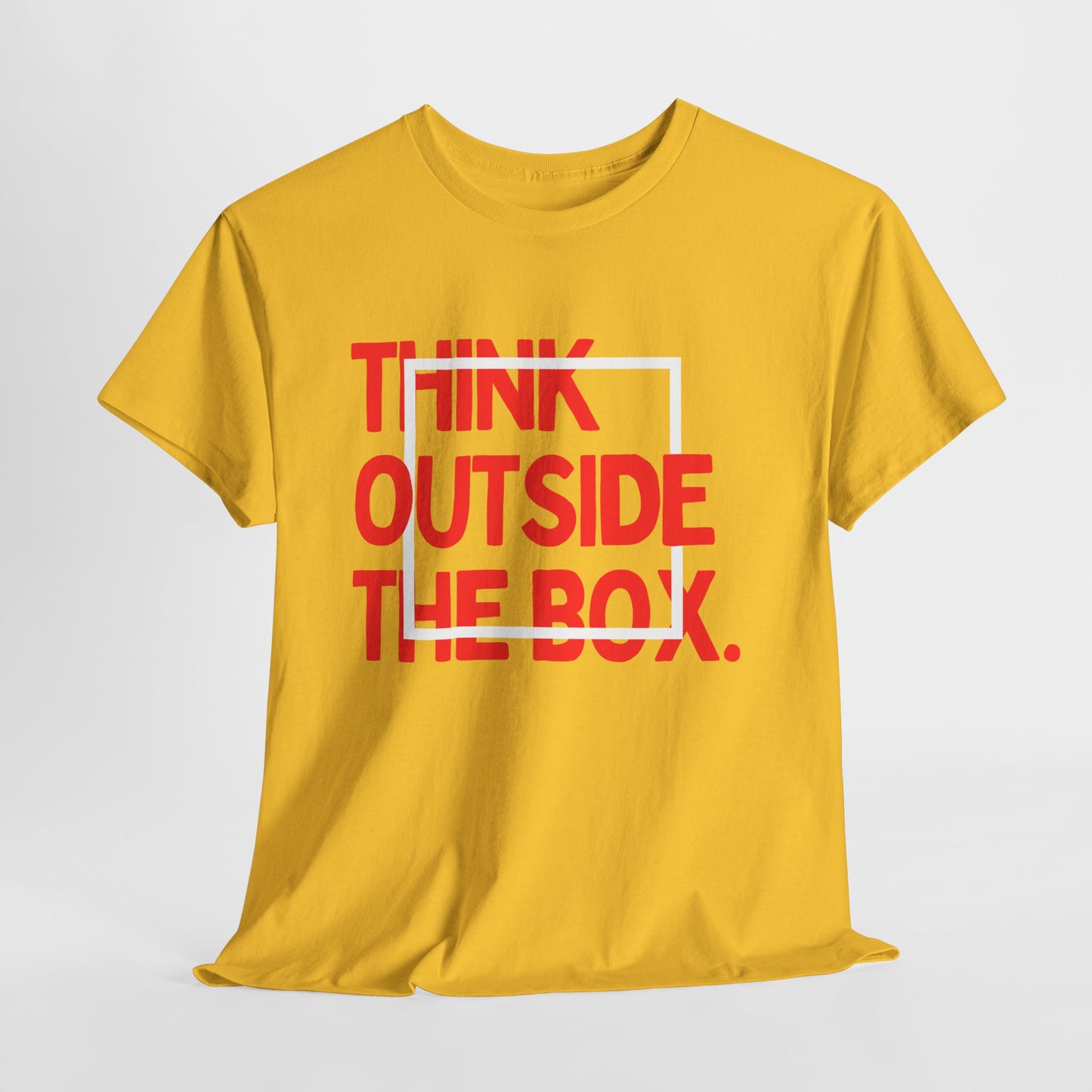 Creative Thinking Unisex Cotton Tee - Thin Out of Box, Inspirational Shirt, Motivational Gifts, Trendy Top for All Occasions, Perfect for Dreamers