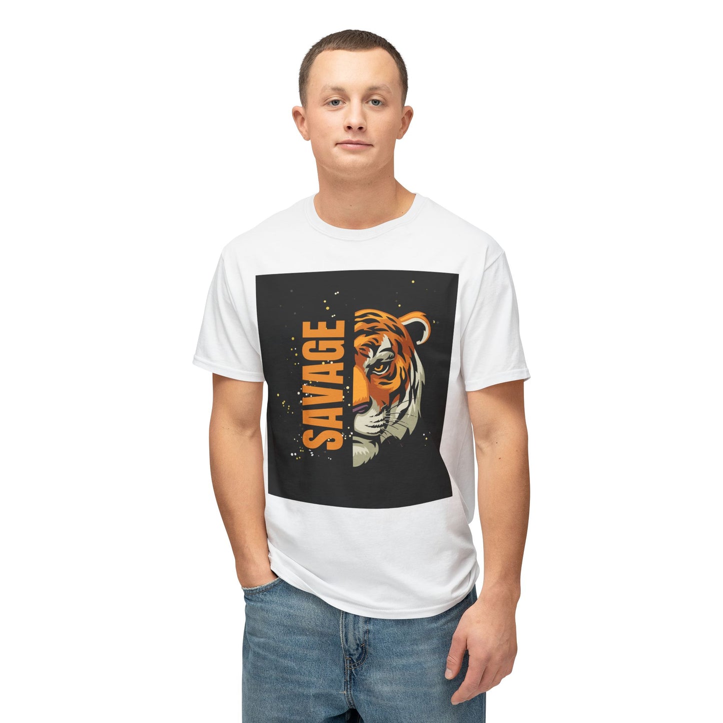 Savage Tiger Unisex T-Shirt, Graphic Tee, Animal Lover Shirt, Trendy Fashion, Gift for Him/Her, Wild Style Clothing