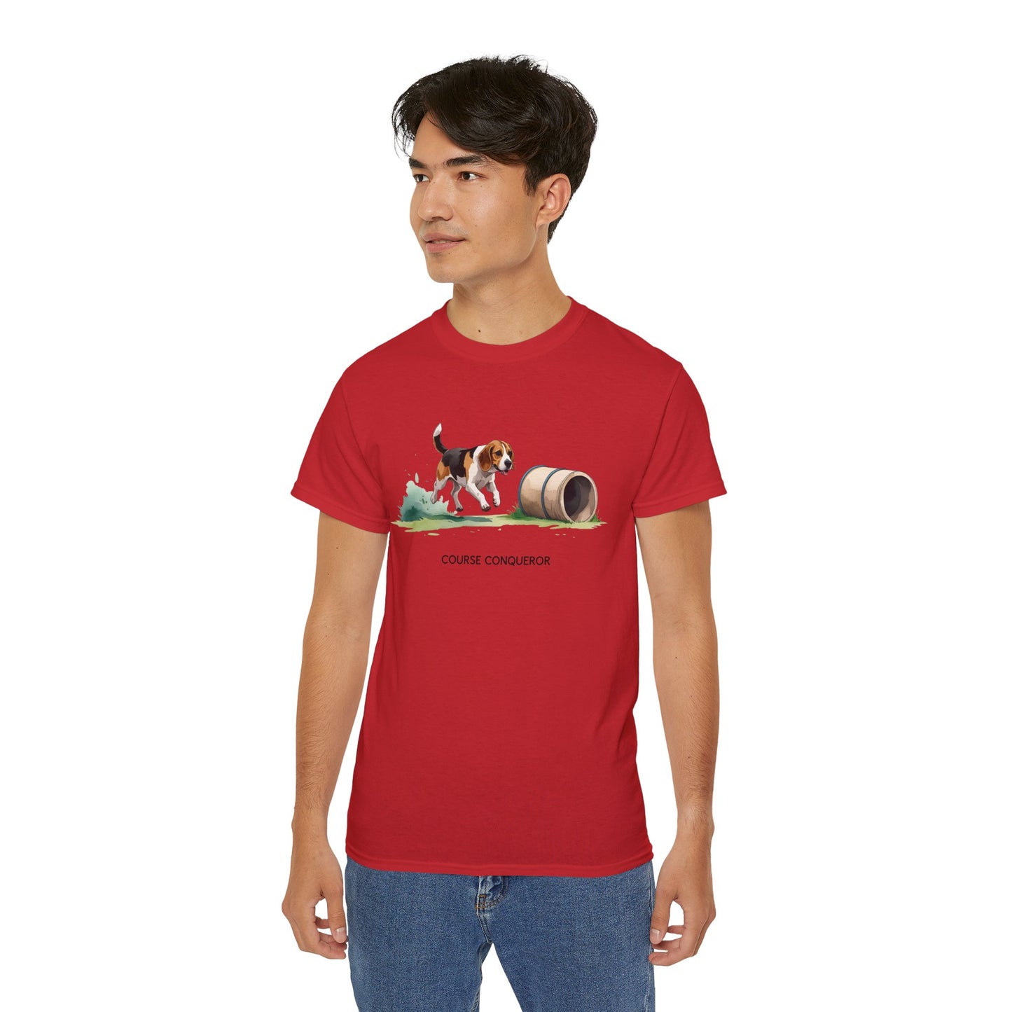 Dog Agility Tee - Course Conqueror | Beagle Graphic T-Shirt, Pet Enthusiast Gift, Animal Lover Apparel, Wearable Art for Dog Lovers