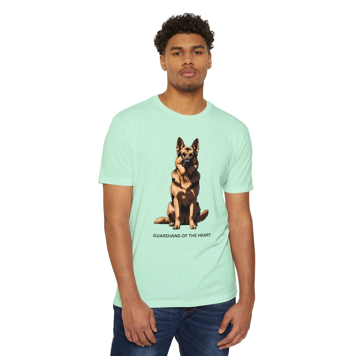 Guardians of the Heart German Shepherd T-Shirt, Unisex Dog Lover Tee, Gift for Pet Lovers, Casual Everyday Wear
